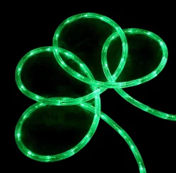 Northlight Green Led Commericial Grade Outdoor Christmas Rope Lights On A Spool - 288 Ft Clear Tube