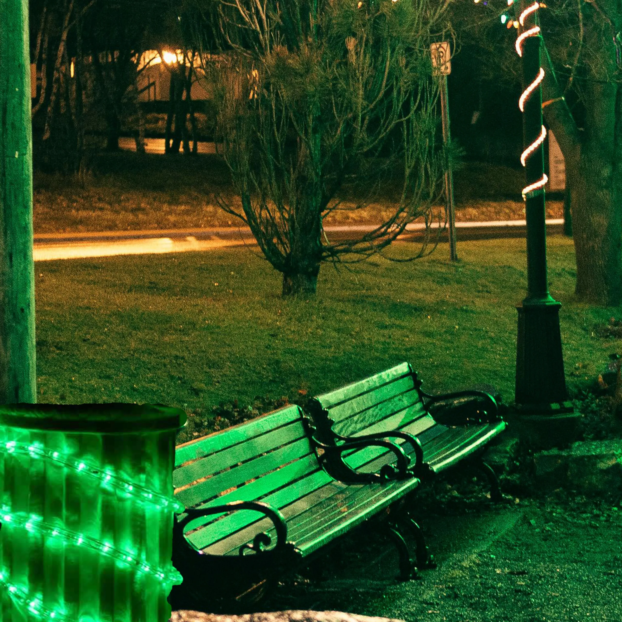 Northlight Green Led Commericial Grade Outdoor Christmas Rope Lights On A Spool - 288 Ft Clear Tube