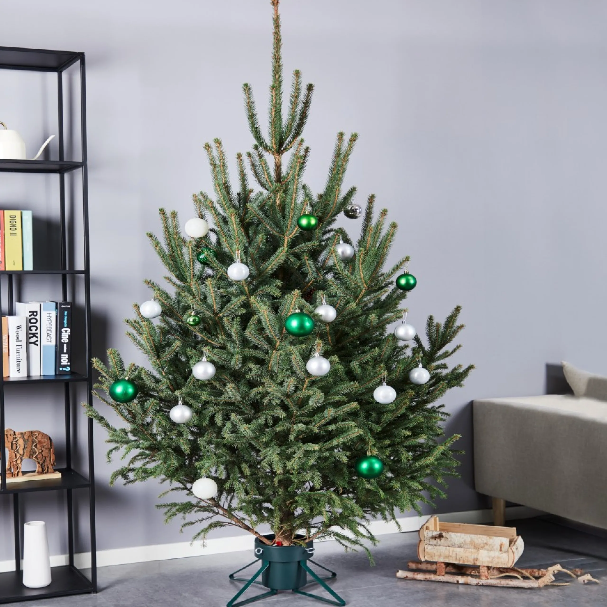 Live Tree Stands*Northlight Green Live Christmas Tree Stand - For Trees Up To 9Ft Tall