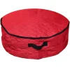 Wreath Accessories*Northlight 2-In-1 Quilted Red Zip Up Christmas Garland And Wreath Storage Bag 36"