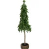Northlight 2.5 Feet Tall And Smaller>29.5-Inch Downswept Iced Artificial Christmas Tree Wood Base - Unlit