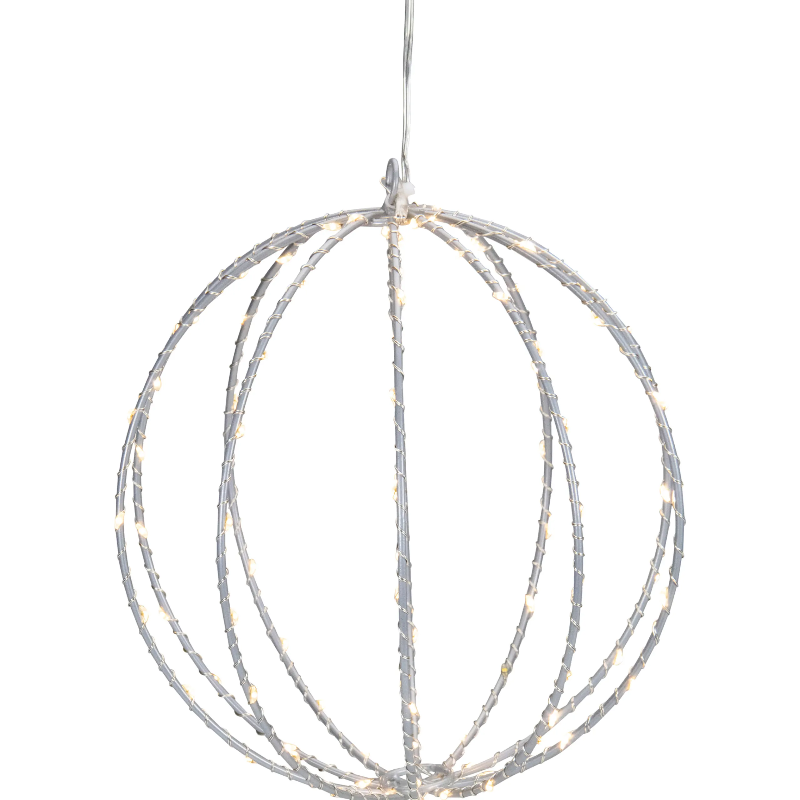 Northlight 8-Inch Led Lighted Christmas Hanging Ball Decoration - Warm White Lights