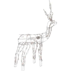 Outdoor Decorations*Northlight 48-Inch Lighted White Standing Reindeer Animated Outdoor Christmas Decoration