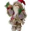 Santa Figures*Northlight 12-Inch Standing Outdoor Santa Christmas Figure With Fur Boots And Presents