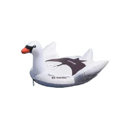Swim Central Inflatable Lay-On Swan Towable Float, 84-Inch