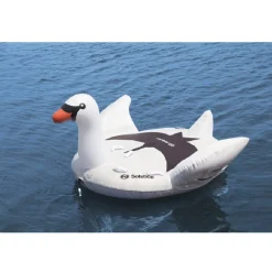 Swim Central Inflatable Lay-On Swan Towable Float, 84-Inch
