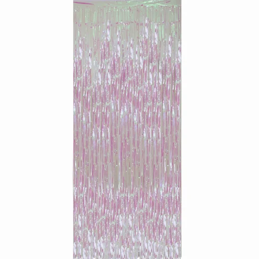 Northlight Iridescent Tinsel Christmas Window Or Door Curtain 3' X 8'