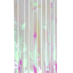Northlight Iridescent Tinsel Christmas Window Or Door Curtain 3' X 8'