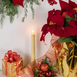 Northlight Ivory Single Light Christmas Candolier Candle Lamp - 9.5 Inch