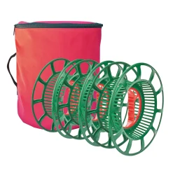 Northlight Large 3 Reel Red Christmas Light Storage Bag