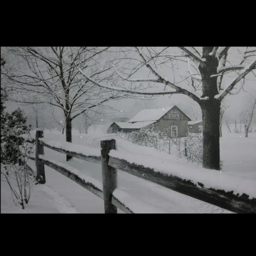 Wall & Door Decorations*Northlight Large Fiber Optic Lighted Snowy Winter Cabin Canvas Wall Art 23.5" X 15.5"