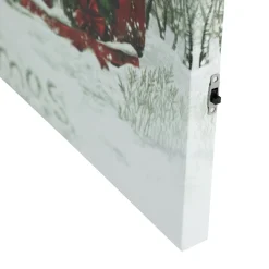 Wall & Door Decorations*Northlight Led Lighted Fiber Optic Truck And Tree Christmas Canvas Wall Art 11.75