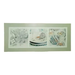 Signs & Plaques*Northlight Led Lighted Shimmering Silver Splendor Christmas Canvas Wall Art 11.75" X 27.5"