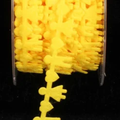 The Ribbon People Lemon Yellow Felt Boys And Girls Woven Craft Ribbon 0.5" X 22 Yards