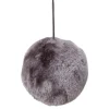 Northlight Balls>Lilac Gray Fuzzy Fur Hanging Christmas Ball Ornament 3.5" (90Mm)