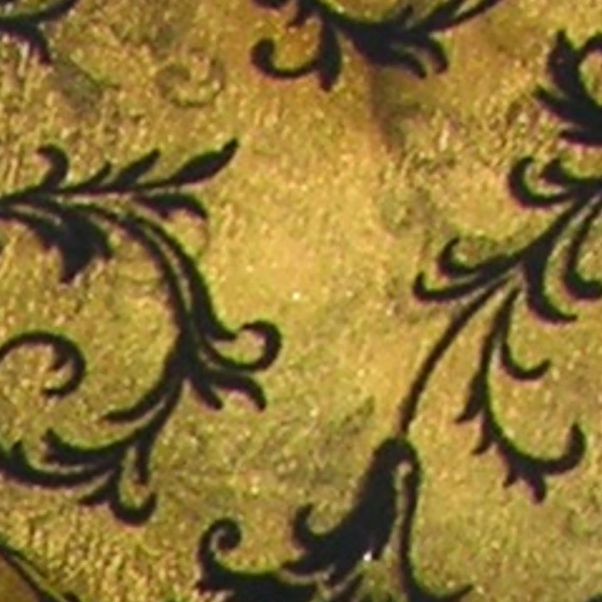 The Ribbon People Metallic Sheer Gold Colored And Black Swirling Brocade Pattern Wired Craft Ribbon 4" X 20 Yards