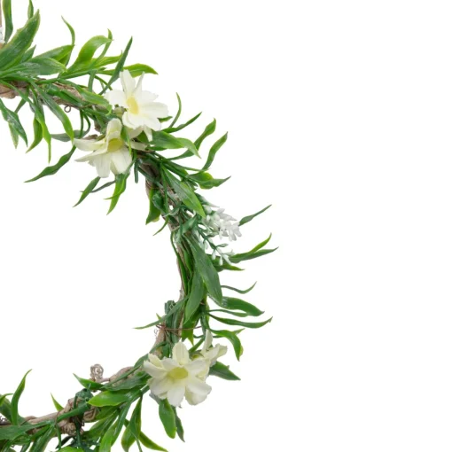 Specialty Wreaths*Northlight Mini Floral And Foliage Spring Wreath, Yellow 9"