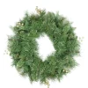 Traditional Pine Wreaths*Northlight Mixed Pine And Glittered Berry Artificial Christmas Wreath - 24-Inch, Unlit