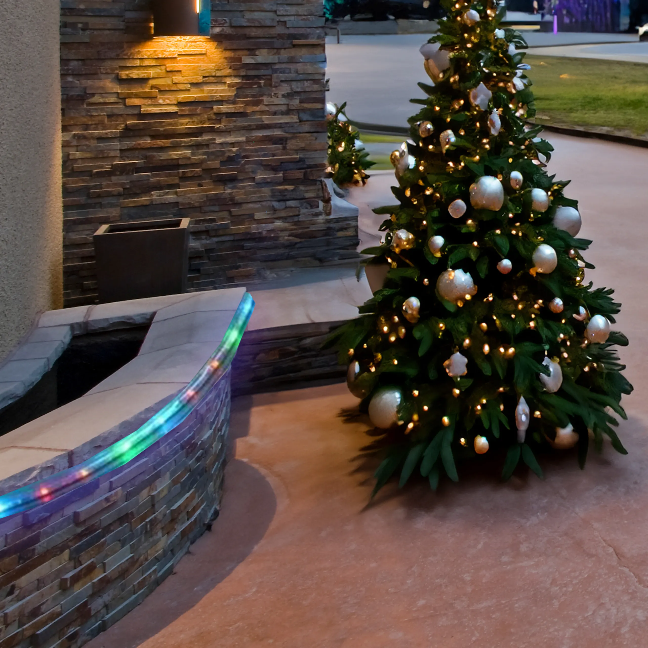 Northlight Multi Colored Outdoor Christmas Rope Lights - 18Ft Clear Wire