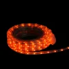 FITCO Orange Led Christmas Outdoor Linear Tape Lighting -30 Ft Clear Tube