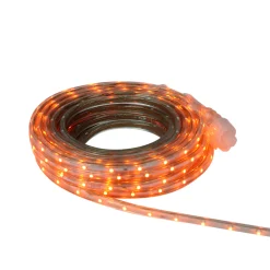 FITCO Orange Led Christmas Outdoor Linear Tape Lighting -30 Ft Clear Tube