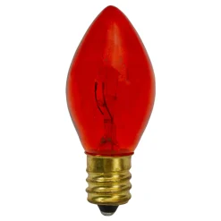 Northlight Pack Of 4 Amber C7 Transparent Christmas Replacement Bulbs