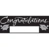 Party Central Pack Of 6 Black And White Giant Graduation Party Banners 60"