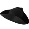 Party Central Pack Of 6 Black Patriotic 4Th Of July Elegant Tri-Corn Unisex Hat Costume Accessories - One Size