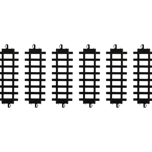 Trains*Northlight Pack Of 12 Black Replacement Train Set Track Pieces 10"