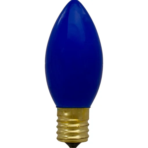 Northlight Pack Of 4 Blue C9 Opaque Christmas Replacement Bulbs
