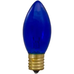 Northlight Pack Of 4 Blue C9 Transparent Christmas Replacement Bulbs