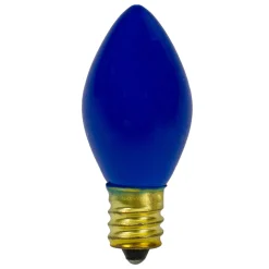 Northlight Pack Of 4 Blue Opaque C7 Christmas Replacement Bulbs - 2