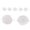 Beistle Pack Of 6 Bright White Decorative Tissue Flower Garland Decoration 8'
