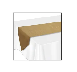 Party Central Pack Of 6 Brown Contemporary Rustic Table Runners 6'