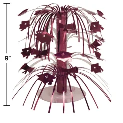 Party Central Pack Of 12 Burgundy Red Purple Mini Cascade Centerpiece Graduation Party Decorations 8.5"