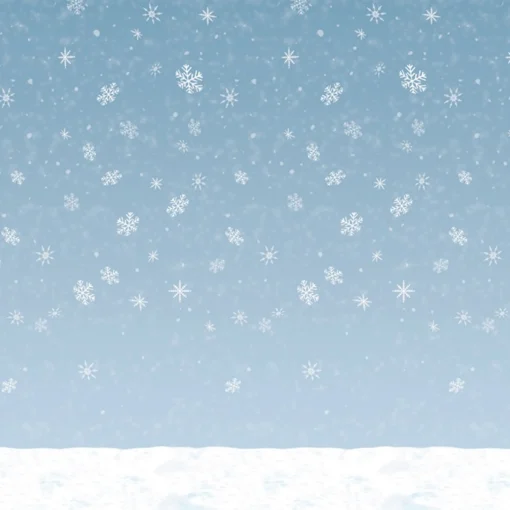 Artificial Snow*Beistle Pack Of 6 Christmas Holiday Decorative Winter Sky Backdrop 4' X 30'