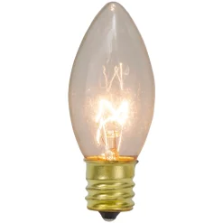 Northlight Pack Of 4 Clear C9 Transparent Christmas Replacement Bulbs