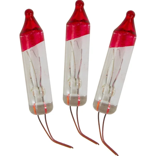 Northlight Pack Of 3 Clear Flasher Christmas Replacement Bulbs, 3.5 Volts