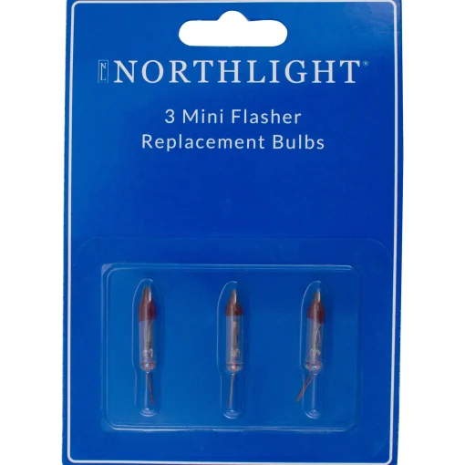 Northlight Pack Of 3 Clear Flasher Christmas Replacement Bulbs, 3.5 Volts
