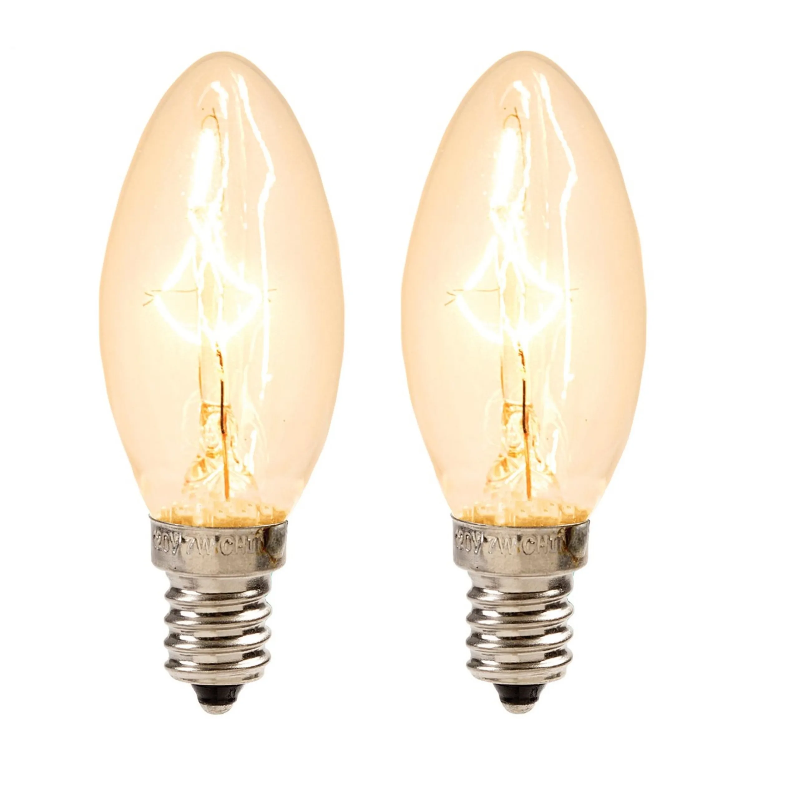 Darice Pack Of 2 Cleveland Vintage Lighting Edison Style E12S Base Candelabra Bulbs