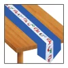 Linens*Party Central Pack Of 6 Cobalt Blue And White Snowman Disposable Banquet Christmas Table Runners 6'