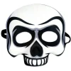 Party Central Pack Of 6 Day Of The Dead Skull Halloween Half Mask Costume Accessory - One Size