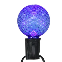 Northlight Pack Of 25 Faceted Led G50 Multi-Color Christmas Replacement Bulbs