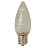 Sienna Pack Of 4 Faceted Transparent Cool White Led C9 Christmas Replacement Bulbs
