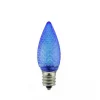 Sienna Pack Of 4 Faceted Transparent Blue Led C7 Christmas Replacement Bulbs