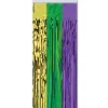 Beistle Pack Of 6 Festive Metallic Gold, Green And Purple Hanging Gleam'N Curtain Party Decorations 8'