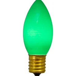 Northlight Pack Of 4 Green C9 Opaque Christmas Replacement Bulbs