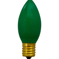 Northlight Pack Of 4 Green C9 Opaque Christmas Replacement Bulbs
