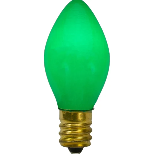 Northlight Pack Of 4 Green Opaque C7 Christmas Replacement Bulbs