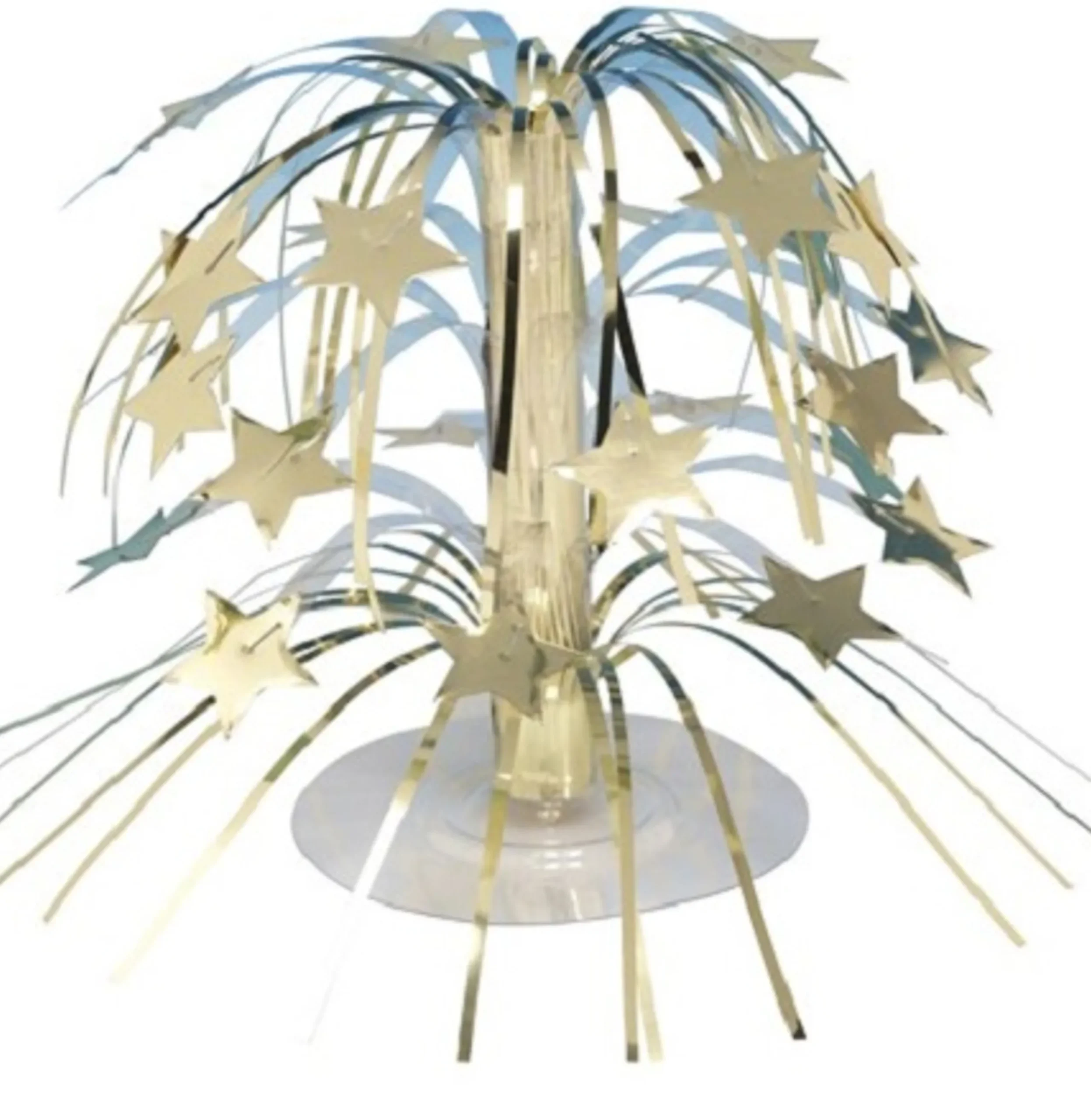 Party Central Pack Of 6 Mini Gold Stars Cascading Centerpiece Party Decorations 8.5"